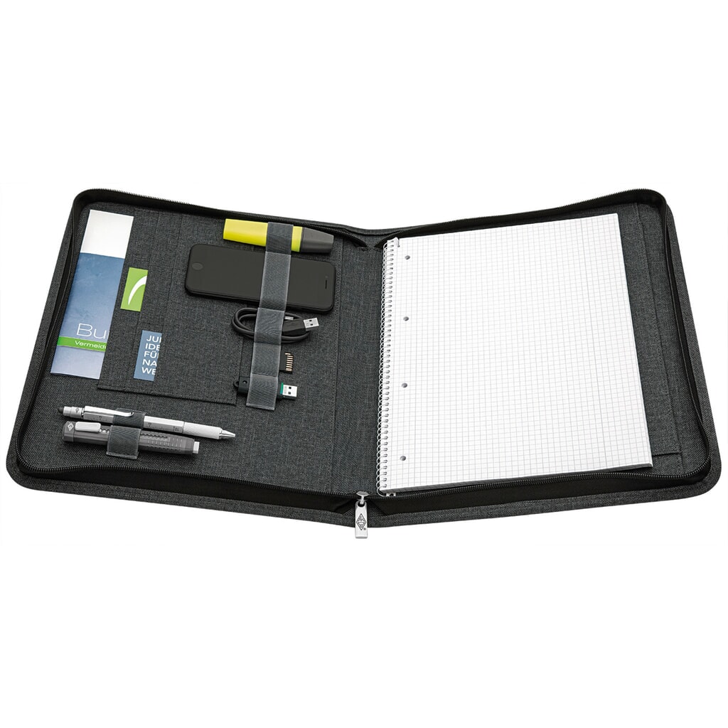 WEDO® Schreibmappe COLLEGE A4, grau Produktabbildung Nr. 2: WEDO® Schreibmappe COLLEGE A4, grau