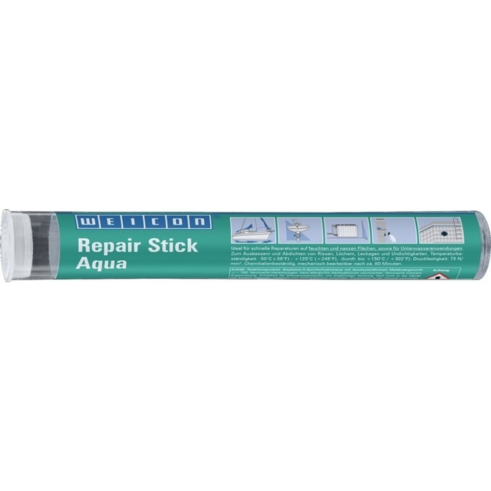 Produktabbildung: WEICON Repair Stick Aqua, 115 g, weiß, Stick