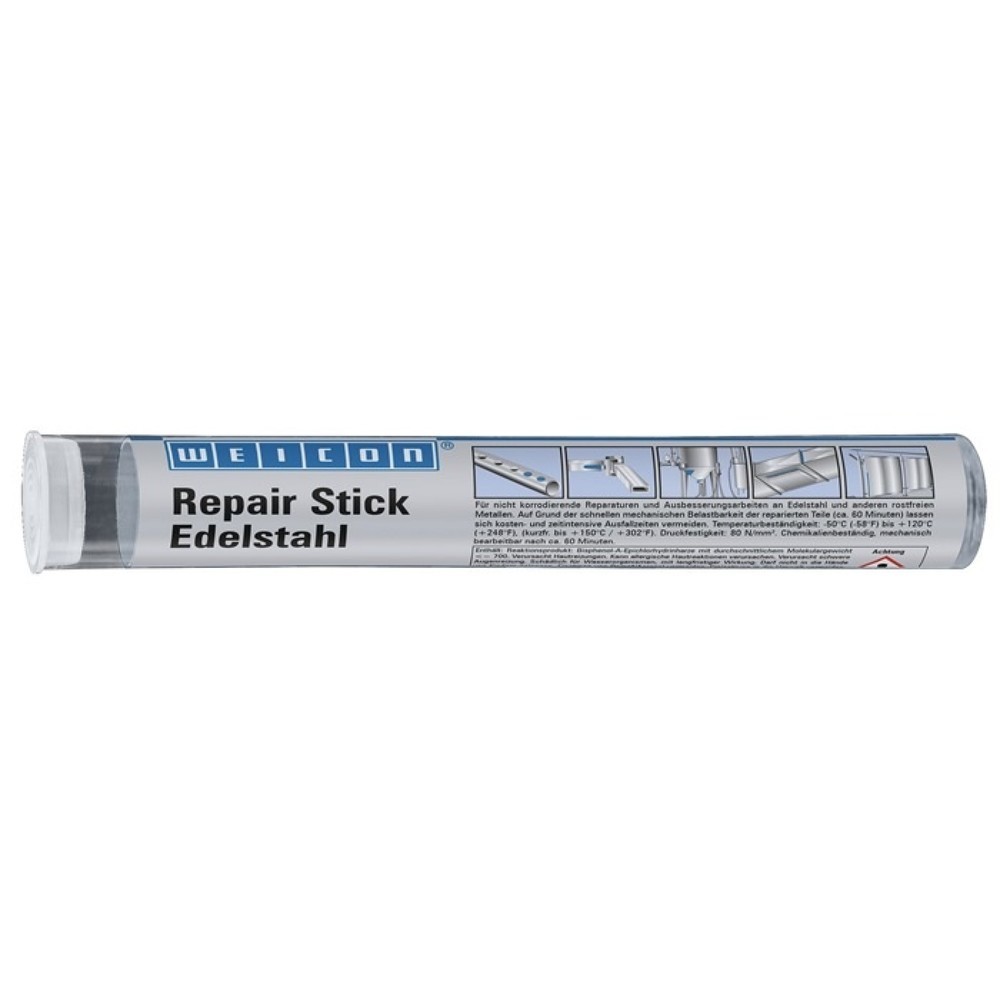 Produktabbildung: WEICON Repair Stick Edelstahl, 115 g, grau, Stick