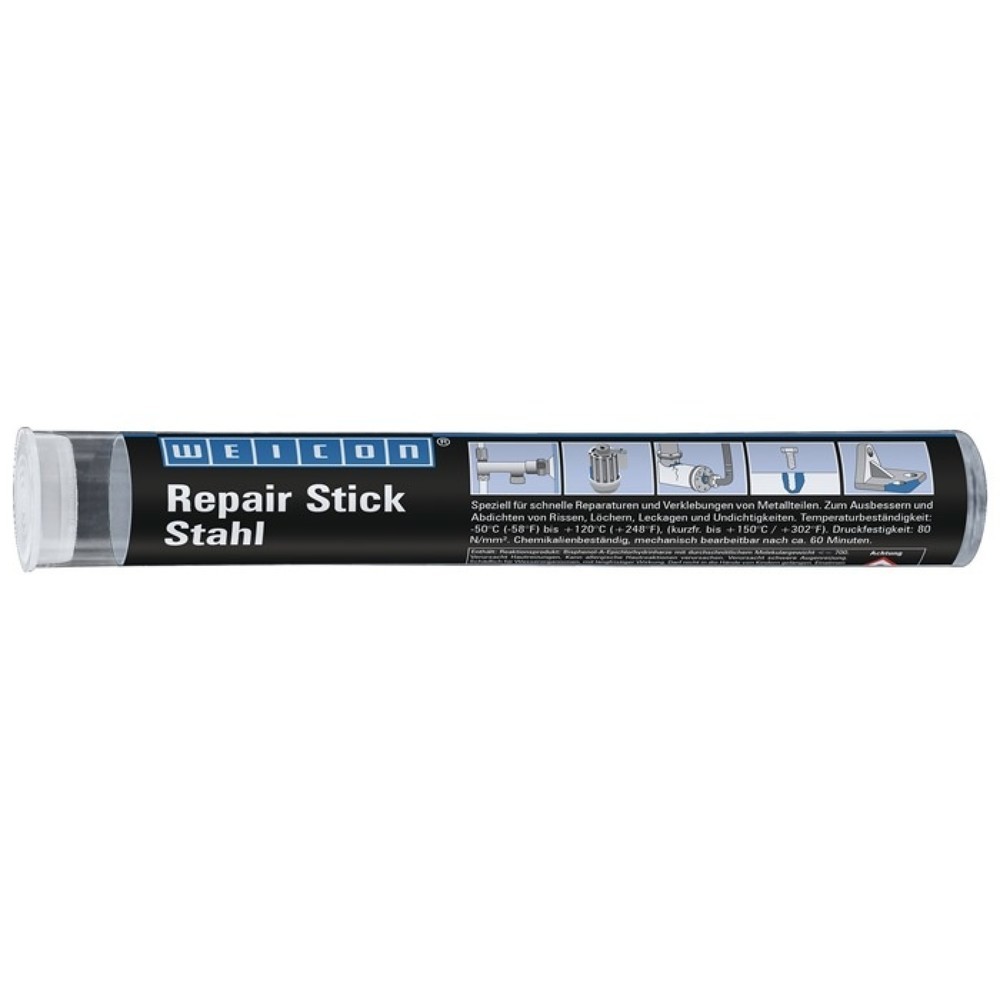 Produktabbildung: WEICON Repair Stick Stahl, 115 g, dunkelgrau, Stick