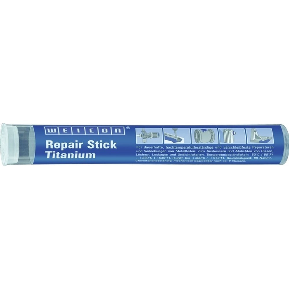 Produktabbildung: WEICON Repair Stick Titanium, 115 g, graugrün, Stick