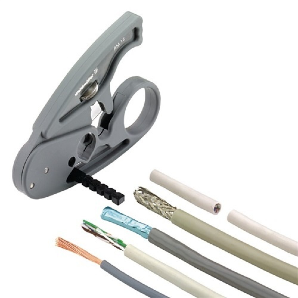 Produktabbildung: Abmantelungswerkzeug AM 12 L.97mm Arbeitsb.D.0,5–12,5mm CU b.4 mm² WEIDMÜLLER
