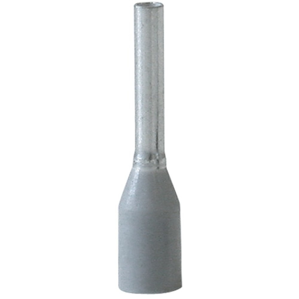 Produktabbildung: Aderendhülse L.L1/L2 14,0/8,0mm grau m.Ku.-Kragen 0,75 (AWG 18) mm² 100St./Btl.