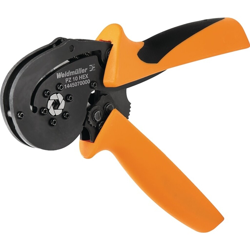 Produktabbildung: WEIDMÜLLER Crimpzange PZ 10 HEX L.195mm 0,14-10 (AWG 26...8) mm²