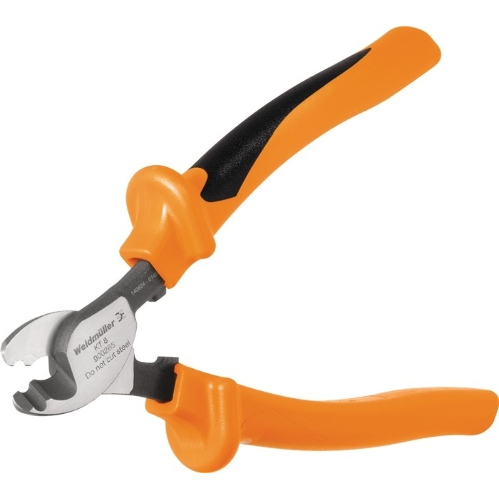 Produktabbildung: WEIDMÜLLER Kabelschere KT 8 L.185mm Kopf pol.VDE Mehrkomp.-Hülle