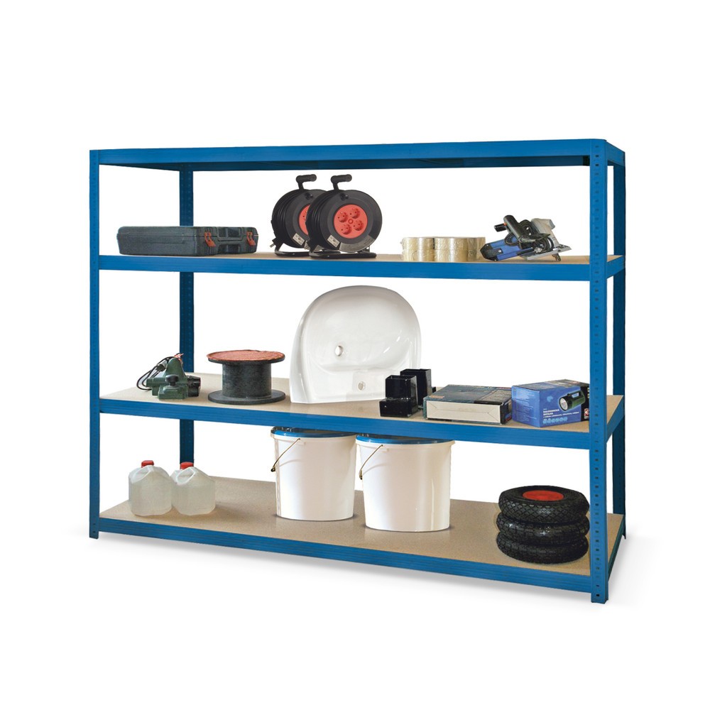 Produktabbildung: Weitspannregal, GF, FL 350 kg, HxBxT 2.400 x 1.500 x 600 mm