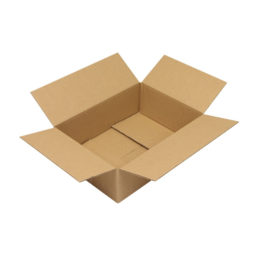 Produktabbildung: Wellpapp-Faltkarton, 1-wellig, Innenmaß HxBxT 90 x 305 x 215 mm, Qualität 1.20 B