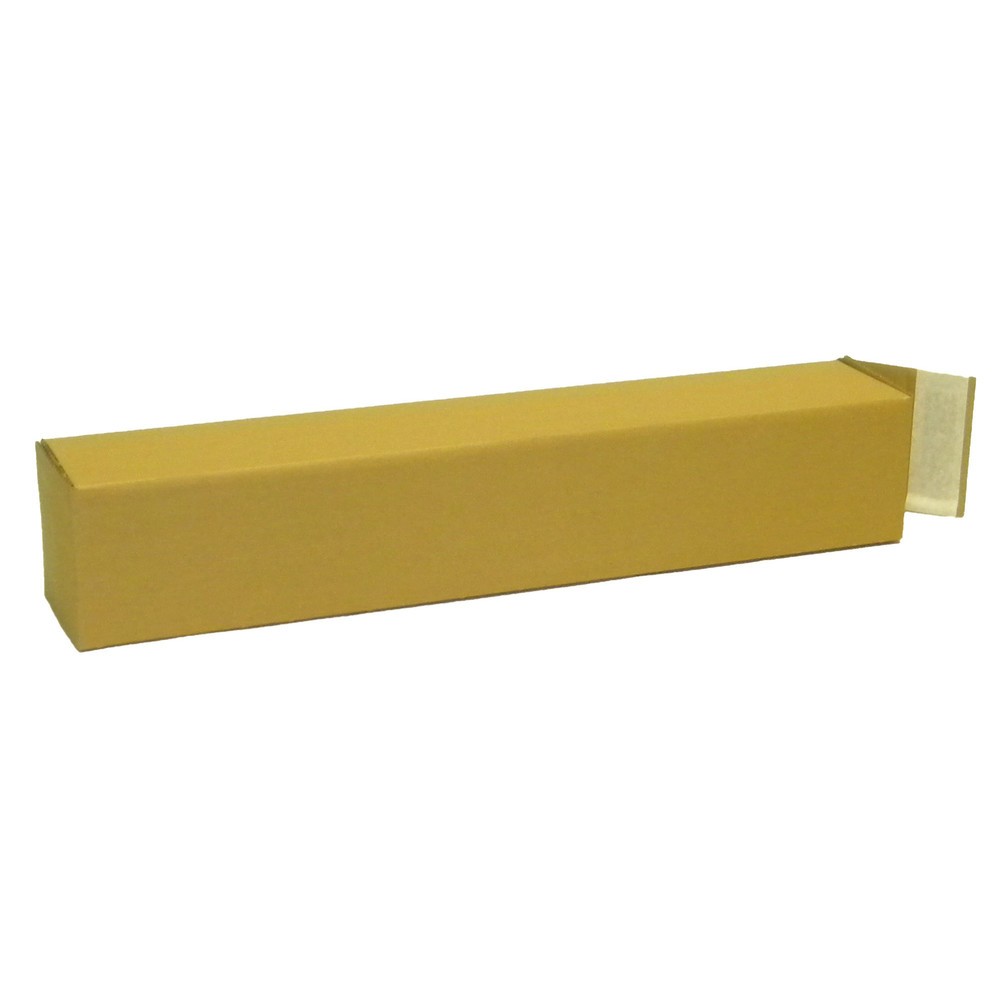 Produktabbildung: Wellpapp-Faltkarton 1-wellig, 108 x 108 x 610 mm, Qualität 1.20 B