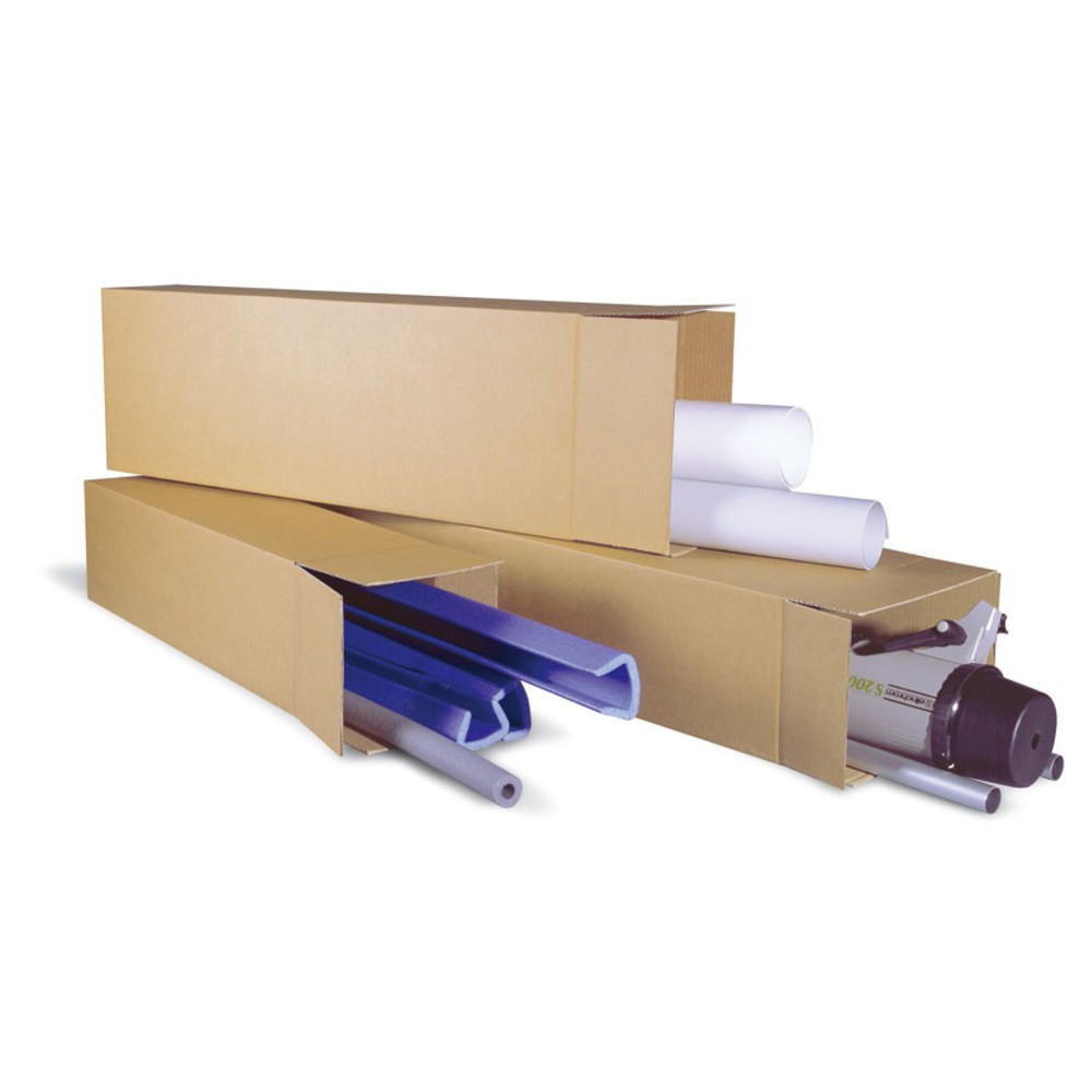 Produktabbildung Nr. 3: Wellpapp-Faltkarton 1-wellig, 108 x 108 x 610 mm, Qualität 1.20 B, braun
