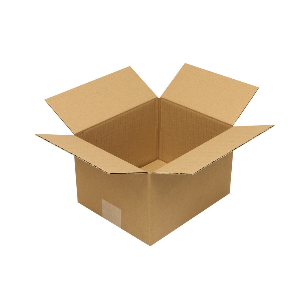 Produktabbildung: Wellpapp-Faltkarton 1-wellig, 230 x 190 x 140 mm, Qualität 1.20 B, braun