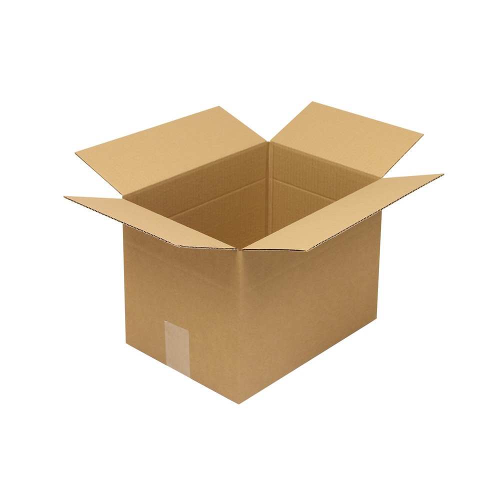 Produktabbildung: Wellpapp-Faltkarton 1-wellig, 325 x 235 x 225 mm, Qualität 1.20 B, braun
