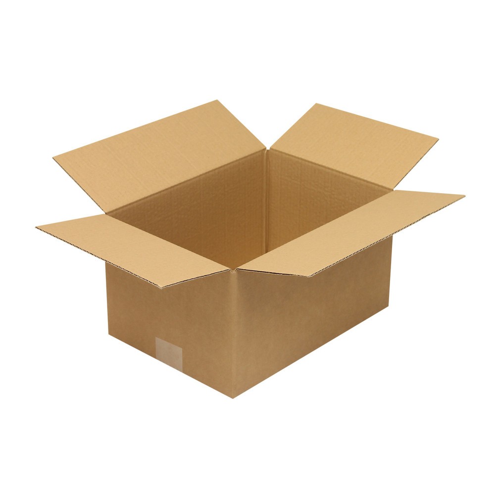 Produktabbildung: Wellpapp-Faltkarton 1-wellig, 330 x 235 x 175 mm, Qualität 1.20, braun