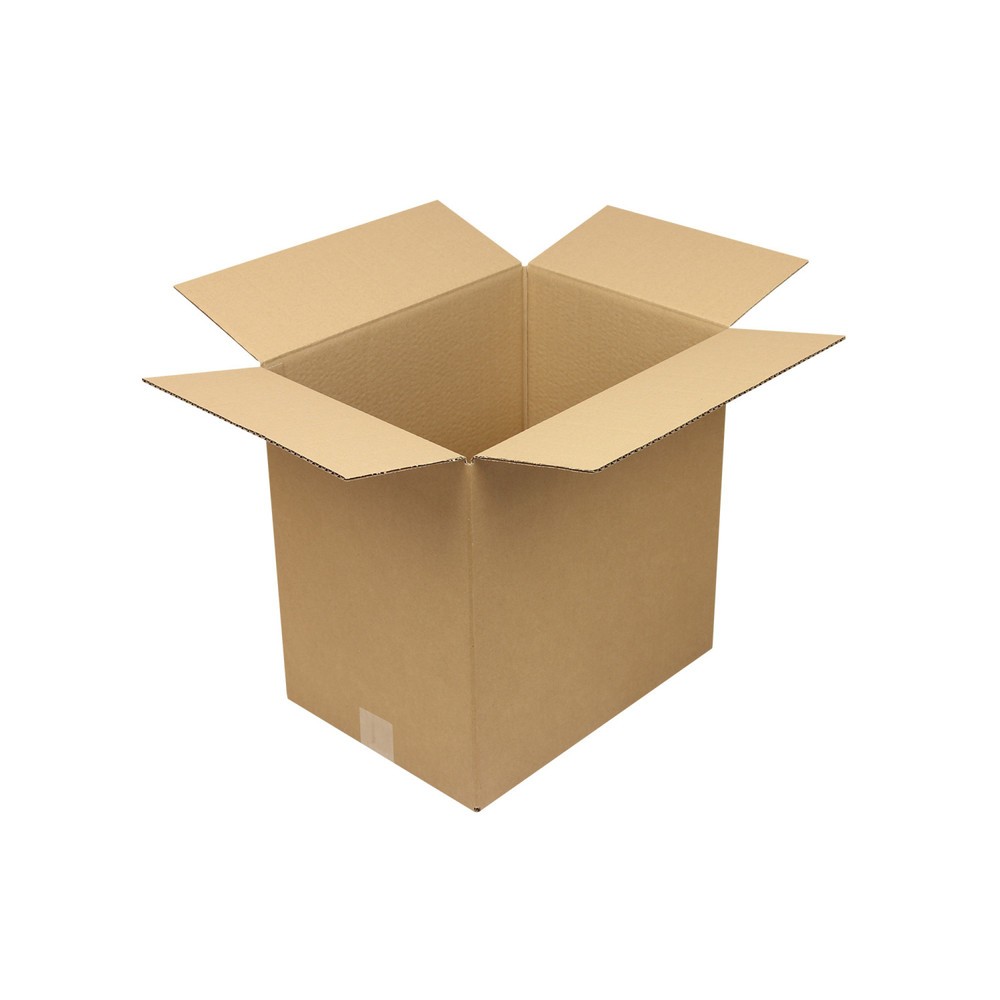 Produktabbildung: Wellpapp-Faltkarton 1-wellig, 390 x 290 x 390 mm, Qual. 1.20 C, braun