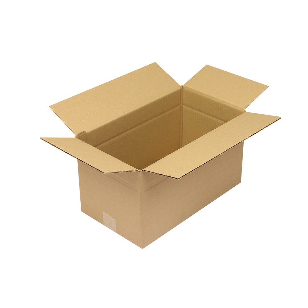 Produktabbildung: Wellpapp-Faltkarton 1-wellig, 415 x 235 x 230 mm, Qualität 1.30 C, braun