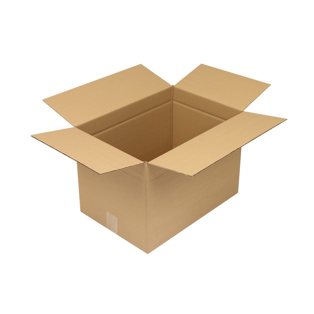 Produktabbildung: Wellpapp-Faltkarton 1-wellig, 440 x 300 x 300 mm, Qualität 1.30 C, braun