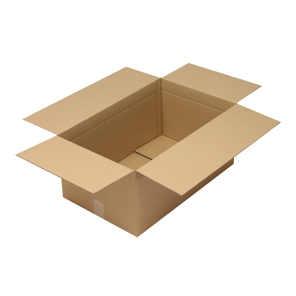Produktabbildung: Wellpapp-Faltkarton 1-wellig, 610 x 380 x 280 mm, Qualität 1.30 C, braun
