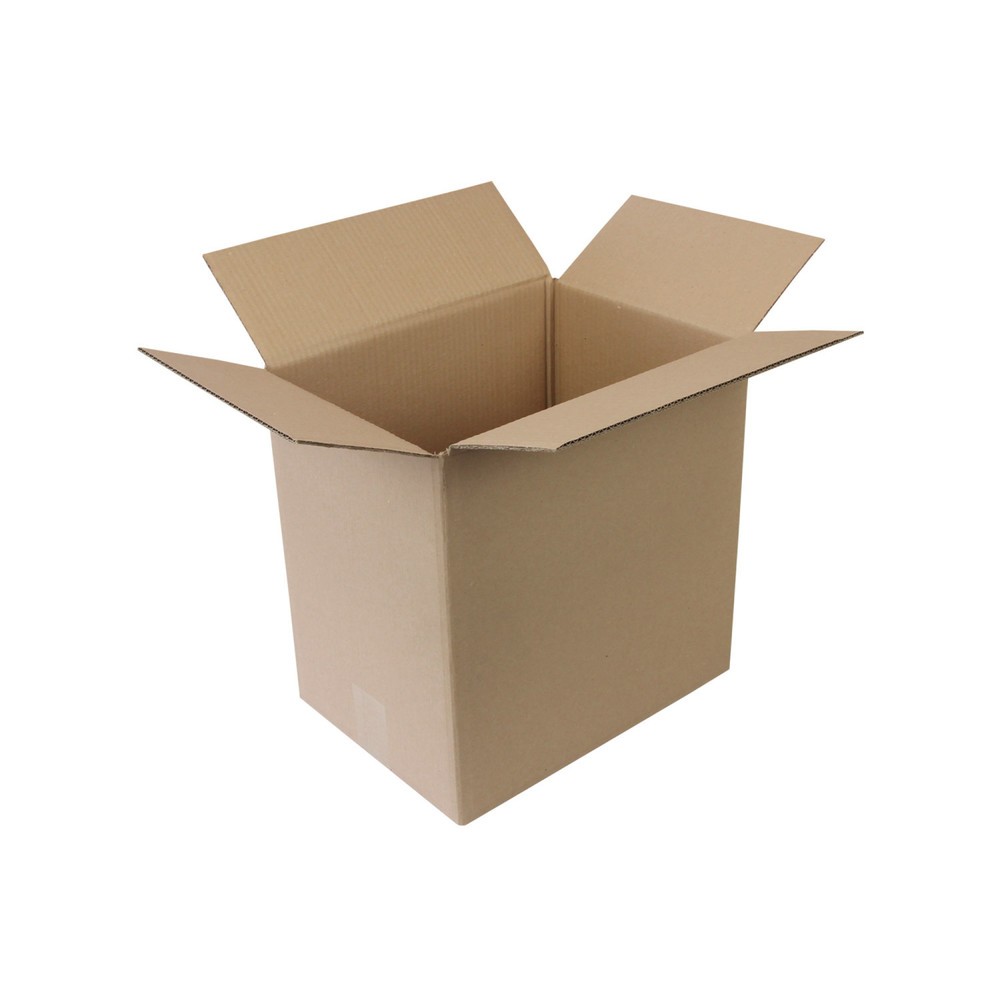 Produktabbildung: Wellpapp-Faltkarton 2-wellig, 330x235x330mm, Qual. 2.20EB, braun, Fefco 0201