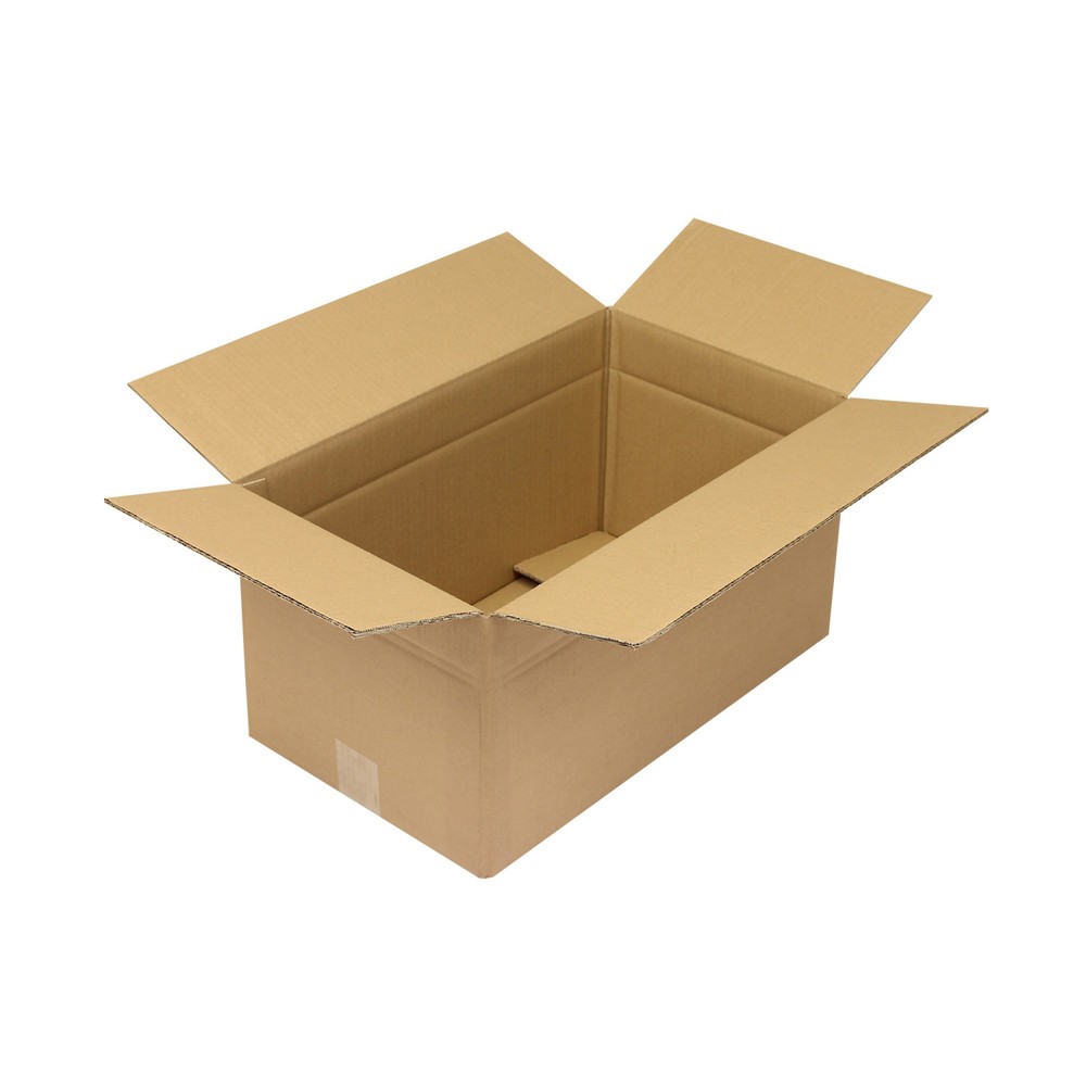Produktabbildung: Wellpapp-Faltkarton 2-wellig, 480 x 275 x 235 mm, Qualität 2.30 BC, braun