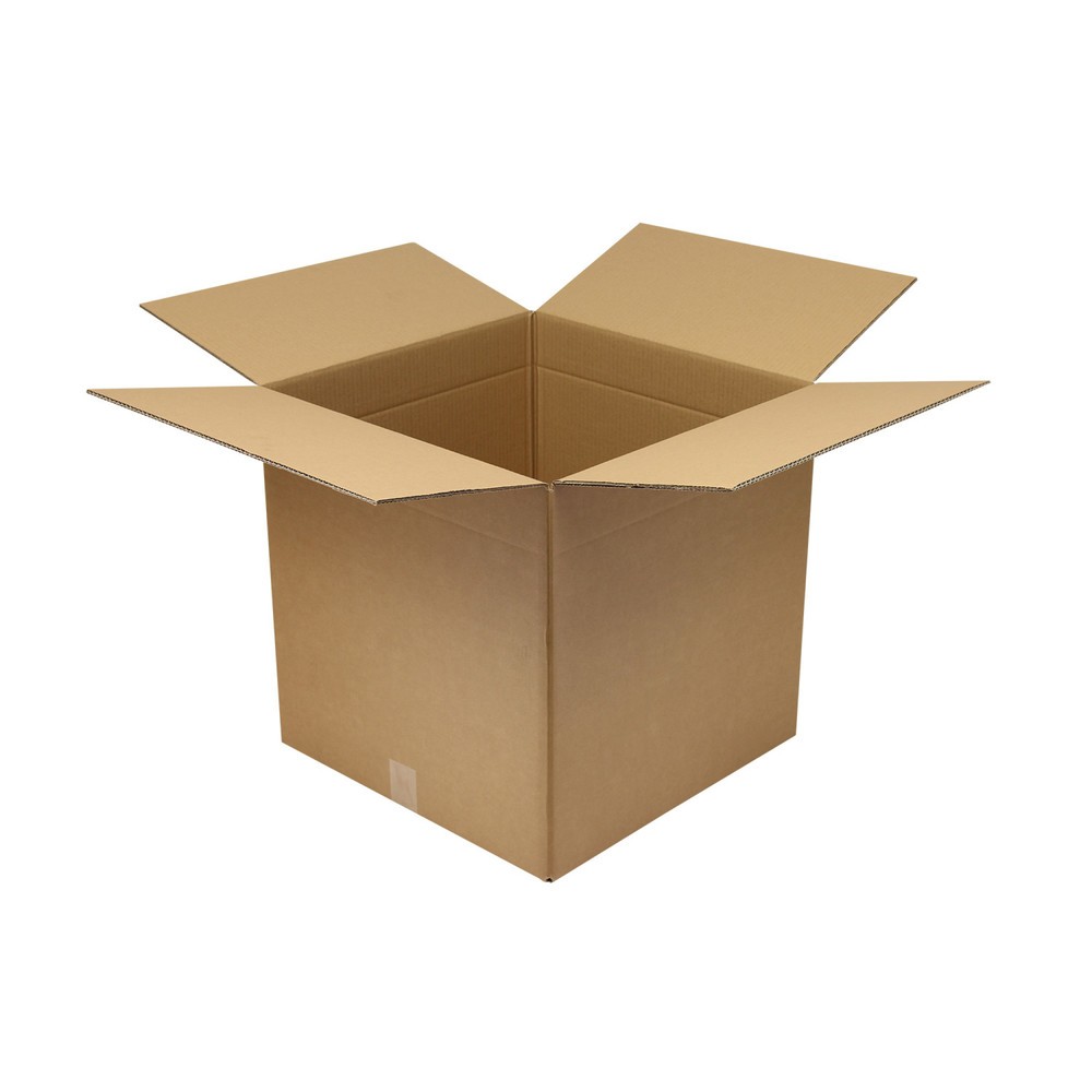 Produktabbildung: Wellpapp-Faltkarton 2-wellig, 500 x 500 x 500 mm, Qualität 2.30 BC, braun