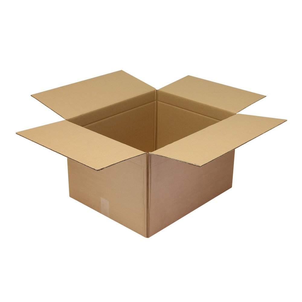 Produktabbildung: Wellpapp-Faltkarton 2-wellig, 580 x 480 x 360 mm, Qualität 2.30 BC, braun