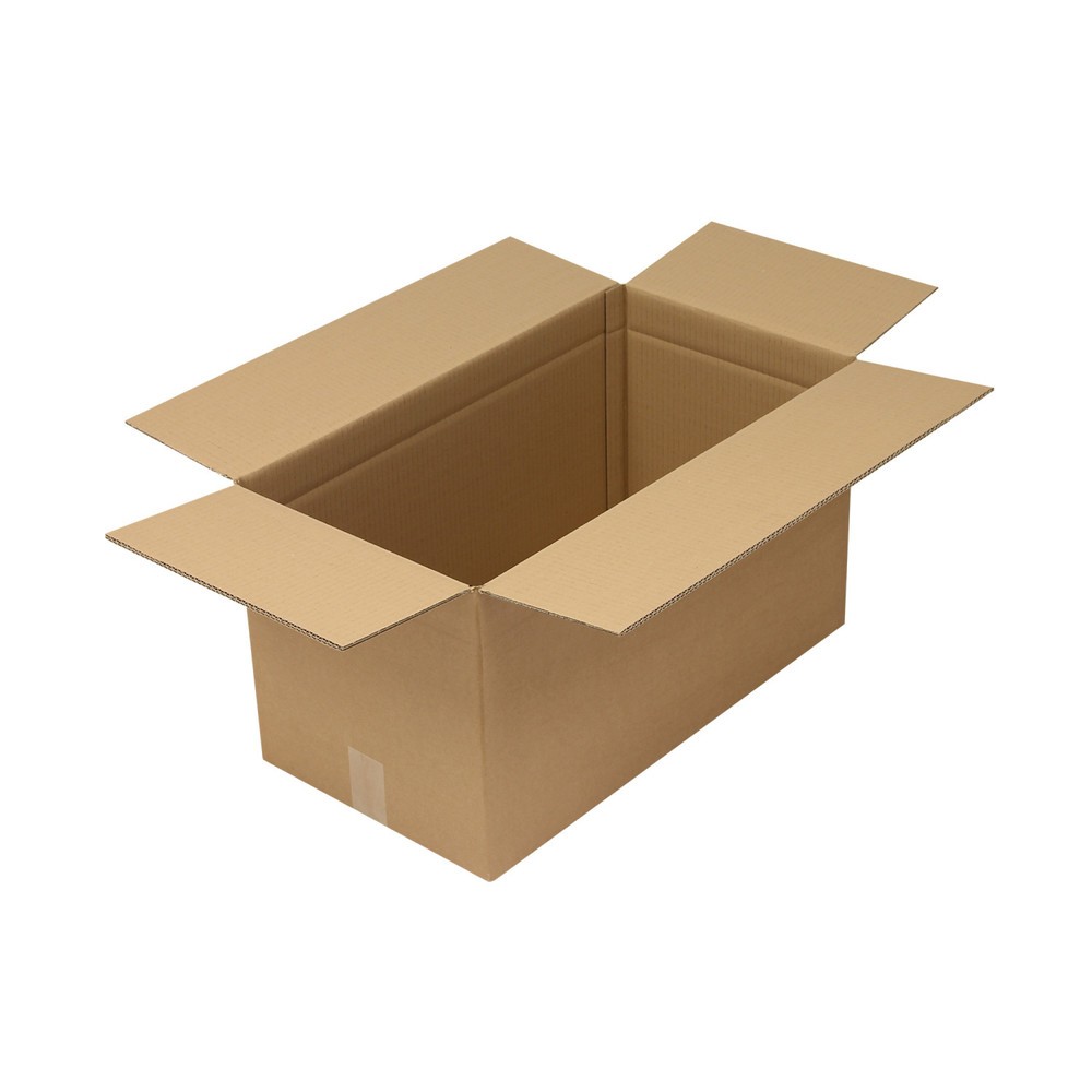 Produktabbildung: Wellpapp-Faltkarton 2-wellig, 610 x 320 x 335 mm, Qualität 2.50 BC, braun