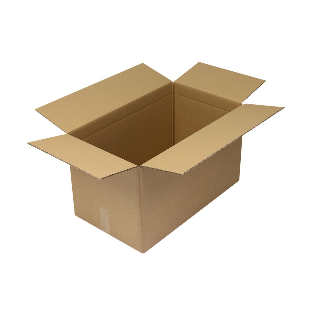 Produktabbildung: Wellpapp-Faltkarton 2-wellig, 700 x 400 x 400 mm, Qualität 2.50 BC, braun