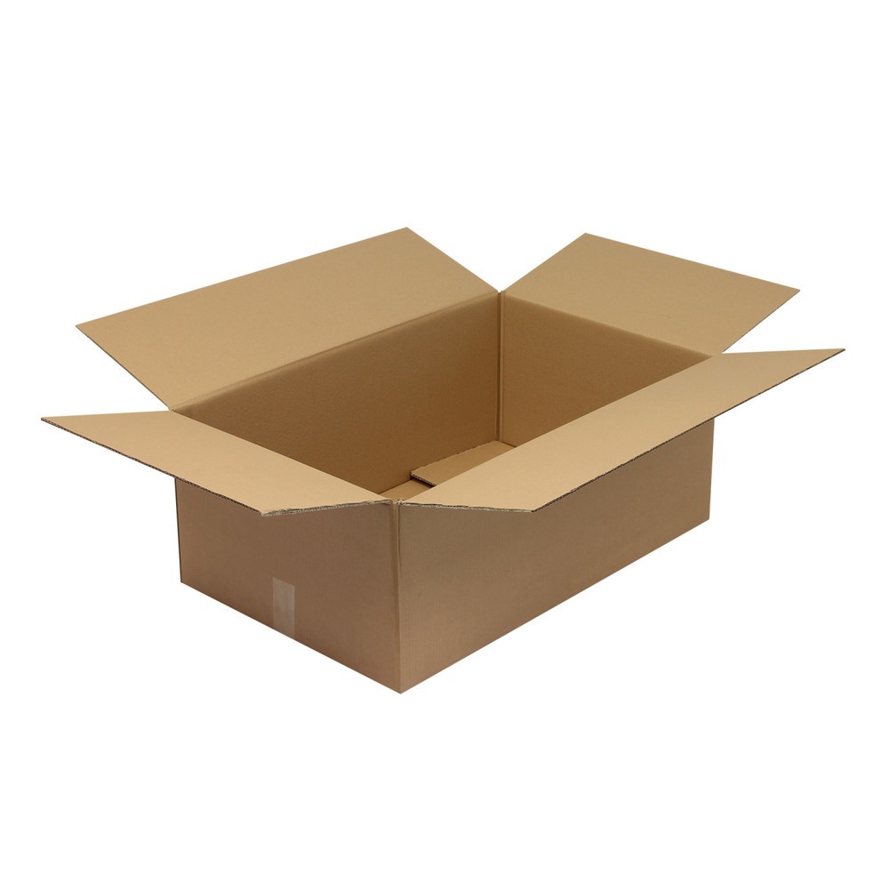 Produktabbildung: Wellpapp-Faltkarton 2-wellig, 800 x 500 x 300 mm, Qual. 2.30 BC, braun