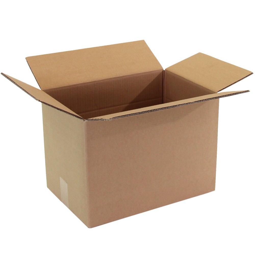 Produktabbildung: Wellpapp-Faltkarton 2-wellig, Innenmaß 410 x 270 x 290 mm, Qual.2.30 BC,braun