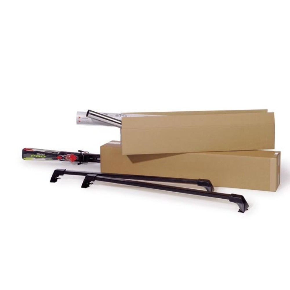 Produktabbildung: Wellpapp-Faltkarton lang 2-wellig, 1000 x 150 x 150 mm