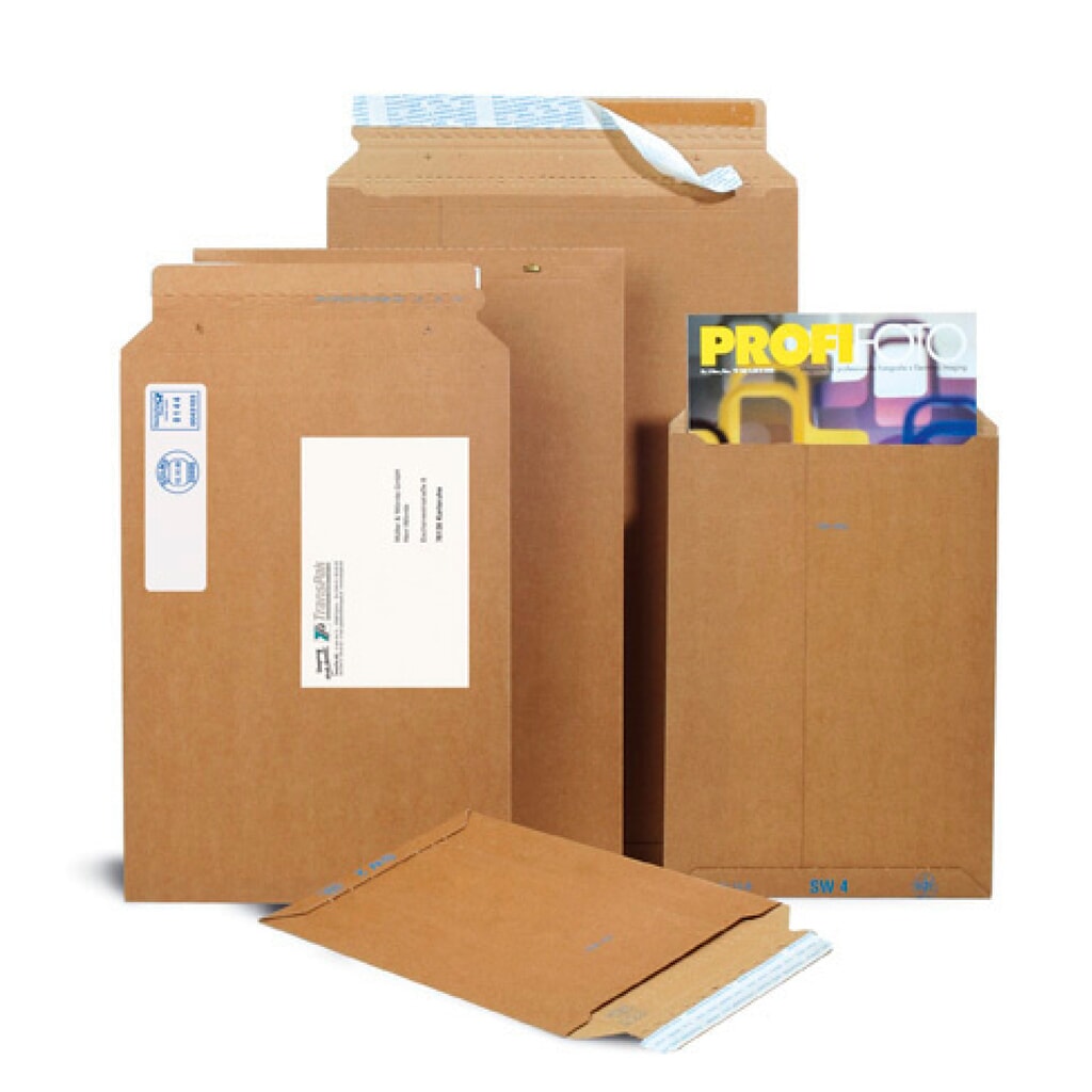 Wellpapp-Versandtasche, 246 x 350 mm, braun, Suprawell, Selbstklebeverschluss, 1 VE = 100 Stk Produktabbildung: Wellpapp-Versandtasche, 246 x 350 mm, braun, Suprawell, Selbstklebeverschluss, 1 VE = 100 Stk