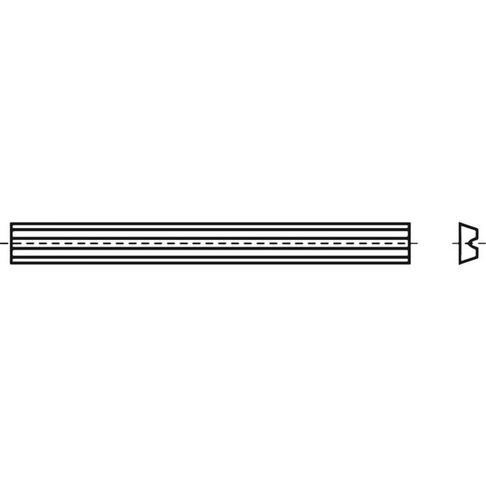 Produktabbildung: Wendemesser HW-WP, Länge 82 mm Breite 5,5 mm Dicke 1,1 mm, HW-B05