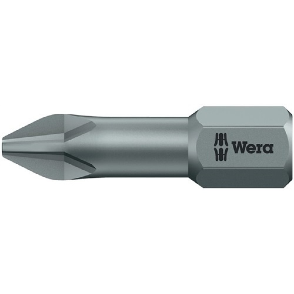Produktabbildung: Bit 851/1 TZ 1/4 Zoll PH 2 L.25mm Torsionszone,zähh.Karte m.2 Bits WERA