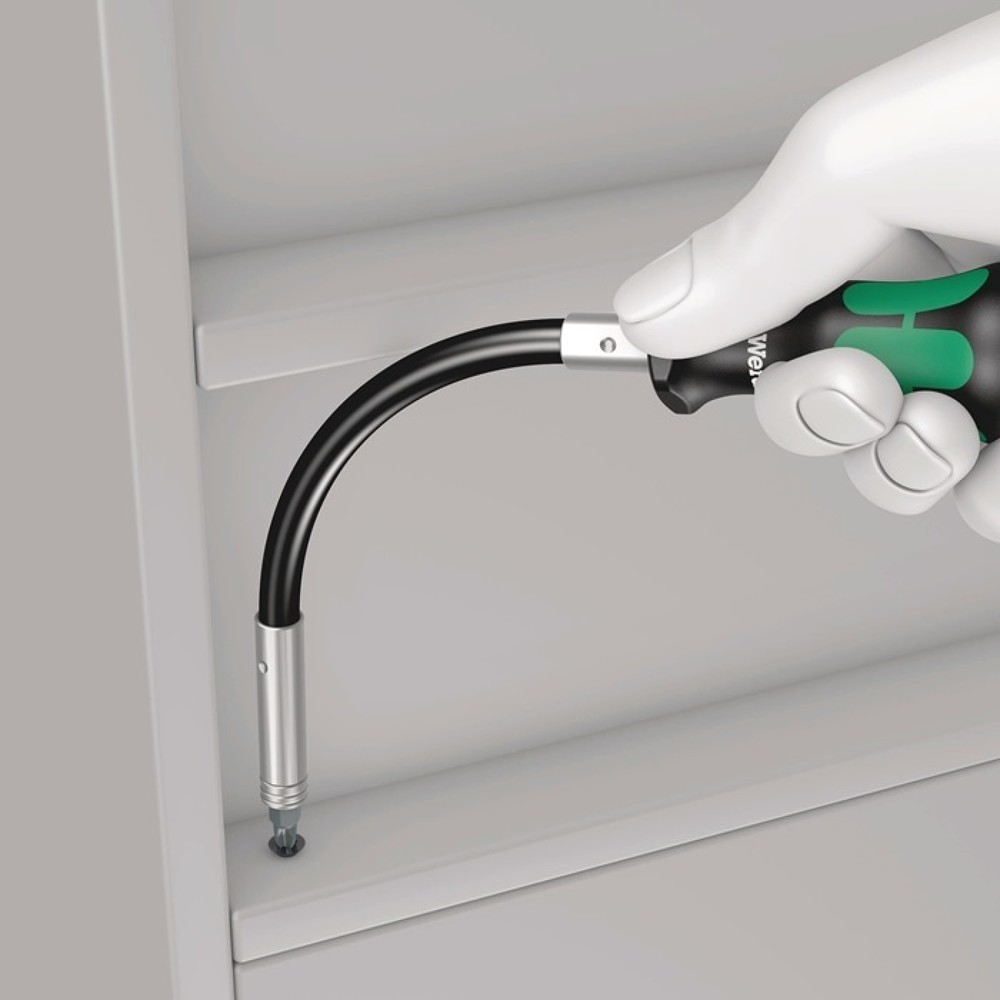 Produktabbildung Nr. 2: WERA Bithandhalter 393 S, Klingenlänge 173,5 mm, 1/4 ″ mit Magnet, Klinge flexibel 3-Komponentengriff