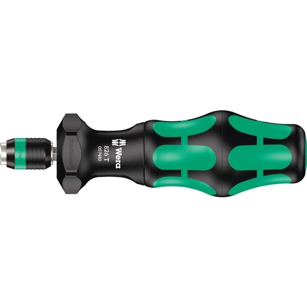 Produktabbildung: WERA Bithandhalter 826 T Kraftform Turbo, mit Schnellwechselfutter, 2-Komponentengriff