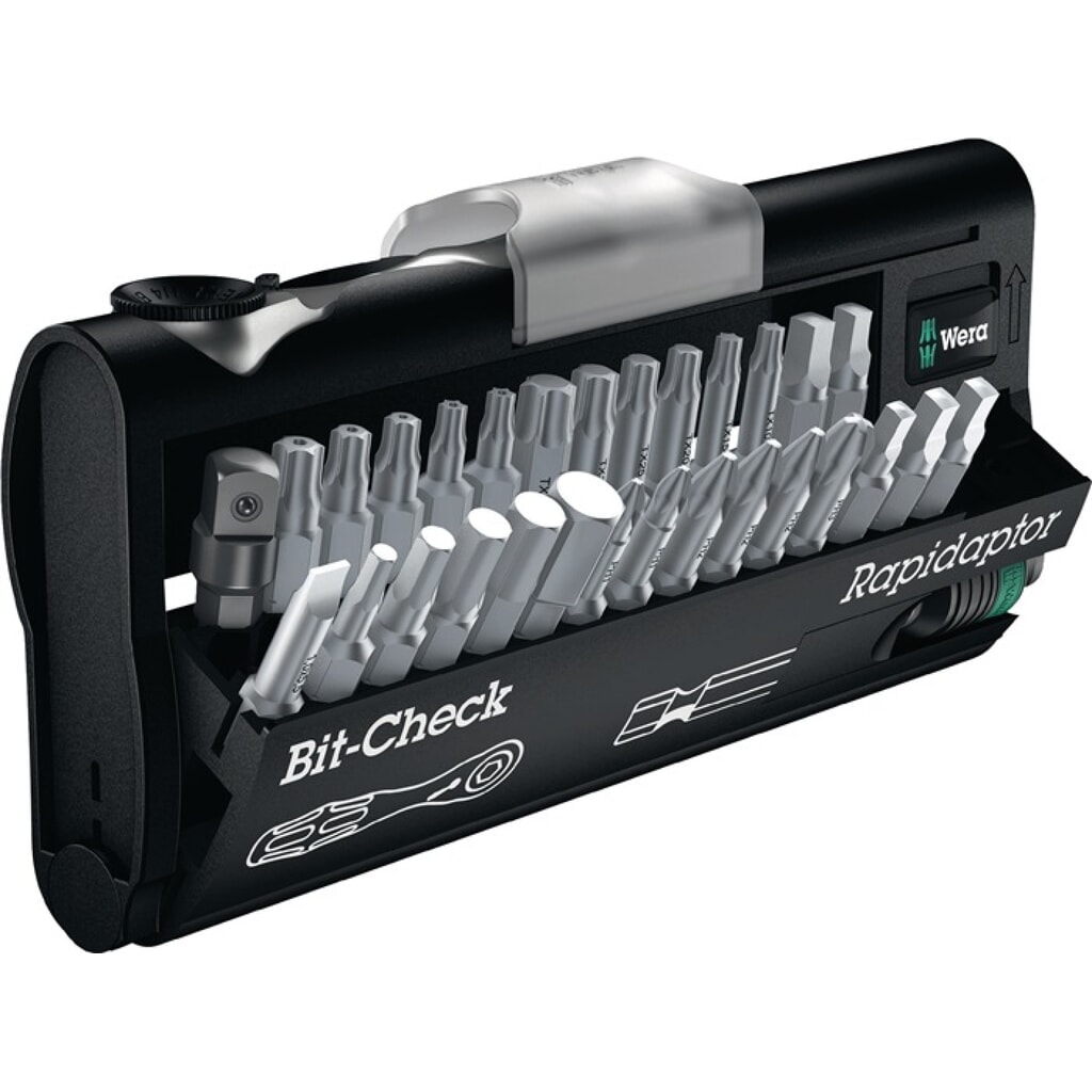 WERA Bitsortiment BC 30 Zyklop Mini 1 30-tlg.PH/PZD/T/Schlitz/6KT./Bitknarre Produktabbildung: WERA Bitsortiment BC 30 Zyklop Mini 1 30-tlg.PH/PZD/T/Schlitz/6KT./Bitknarre