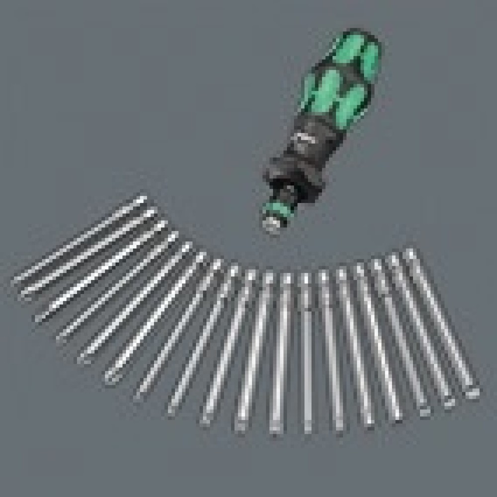 Produktabbildung Nr. 2: WERA Bitsortiment KK Turbo Imperial 1, Schlitz/PH/TORX®/6Kt./4Kt., 19-teilig