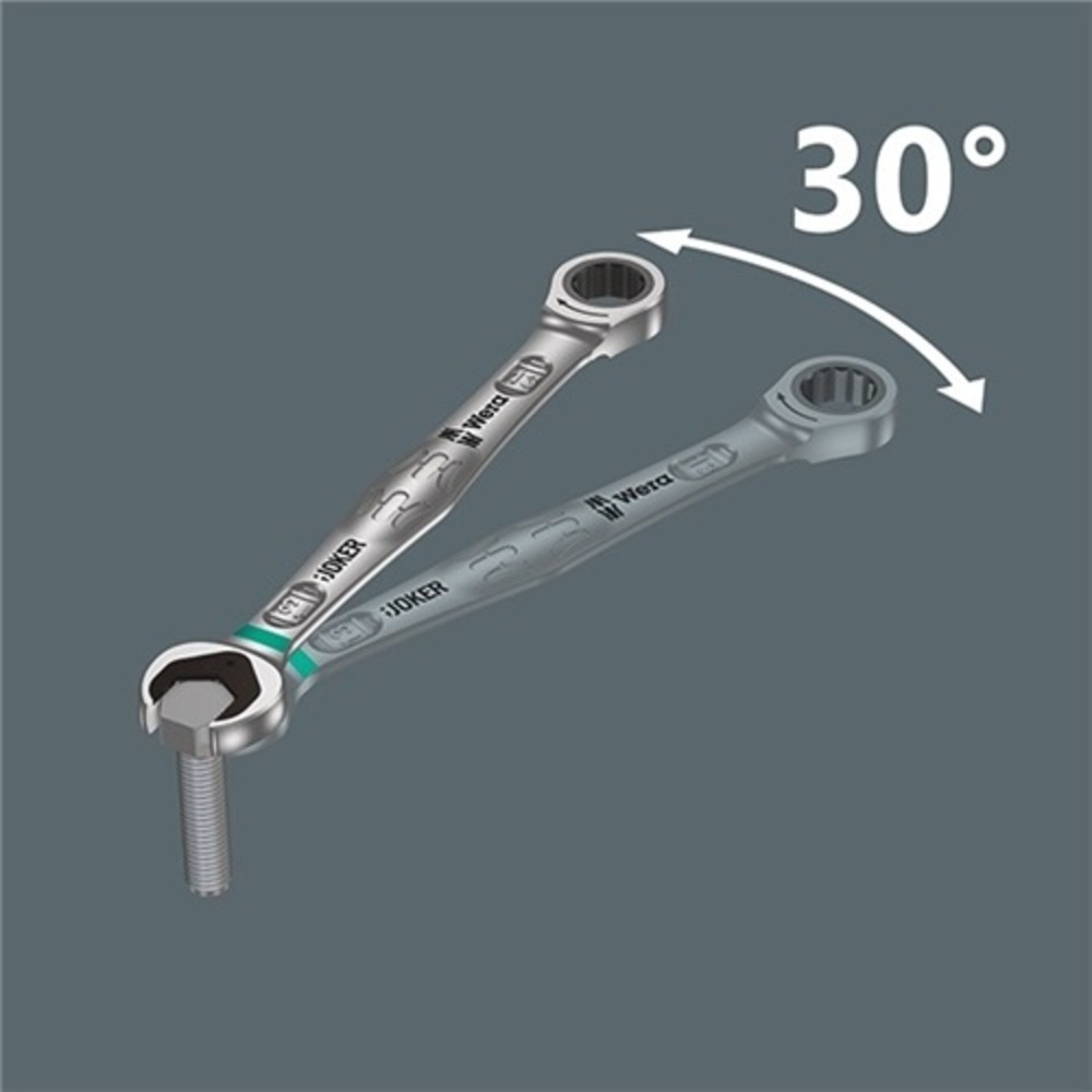 Produktabbildung Nr. 2: Doppelmaulschlüssel Joker 10x13mm L.167mm verchr.WERA