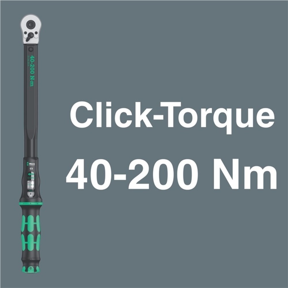 Produktabbildung Nr. 9: Drehmomentschlüsselset Click-Torque C 3 Set 1 13-teilig 40 - 200 Nm 1/2 ″