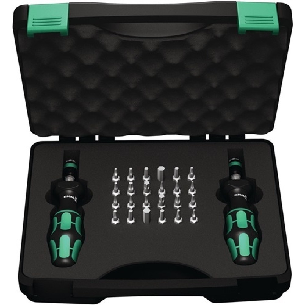 Produktabbildung: Drehmomentschraubendrehersatz 7440/41 26-tlg.0,3-3 Nm einstellb.WERA