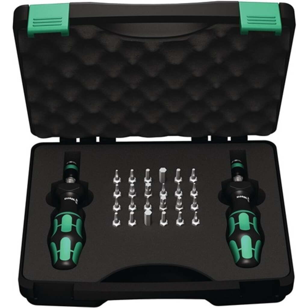 Drehmomentschraubendrehersatz 7440/41 26-tlg.0,3-3 Nm einstellb.WERA Produktabbildung: Drehmomentschraubendrehersatz 7440/41 26-tlg.0,3-3 Nm einstellb.WERA