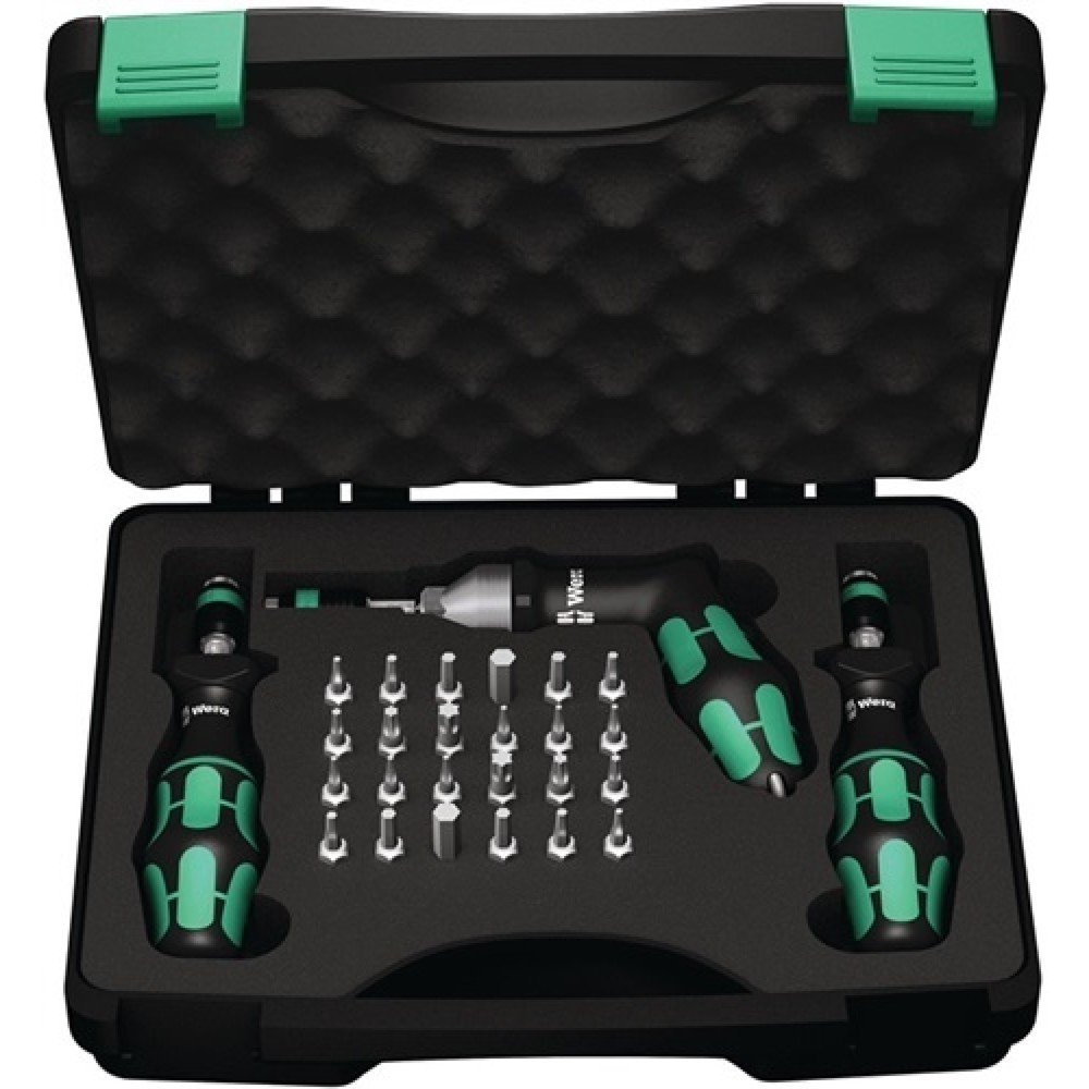 Produktabbildung: Drehmomentschraubendrehersatz 7440/41/42 27-tlg.0,3-6 Nm einstellb.WERA