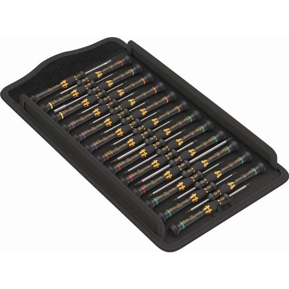 Produktabbildung: WERA Feinmechanikerschraubendrehersatz Kraftform Micro ESD Big Pack 1, 25-teilig