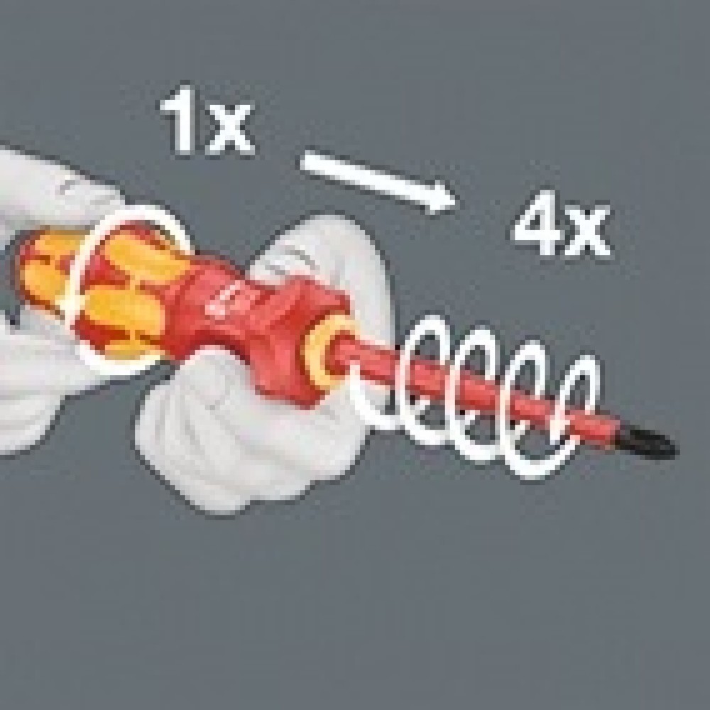 Produktabbildung Nr. 2: WERA Handgriff 827 T i Kraftform Turbo, VDE isoliert, für WERA VDE Wechselklingen