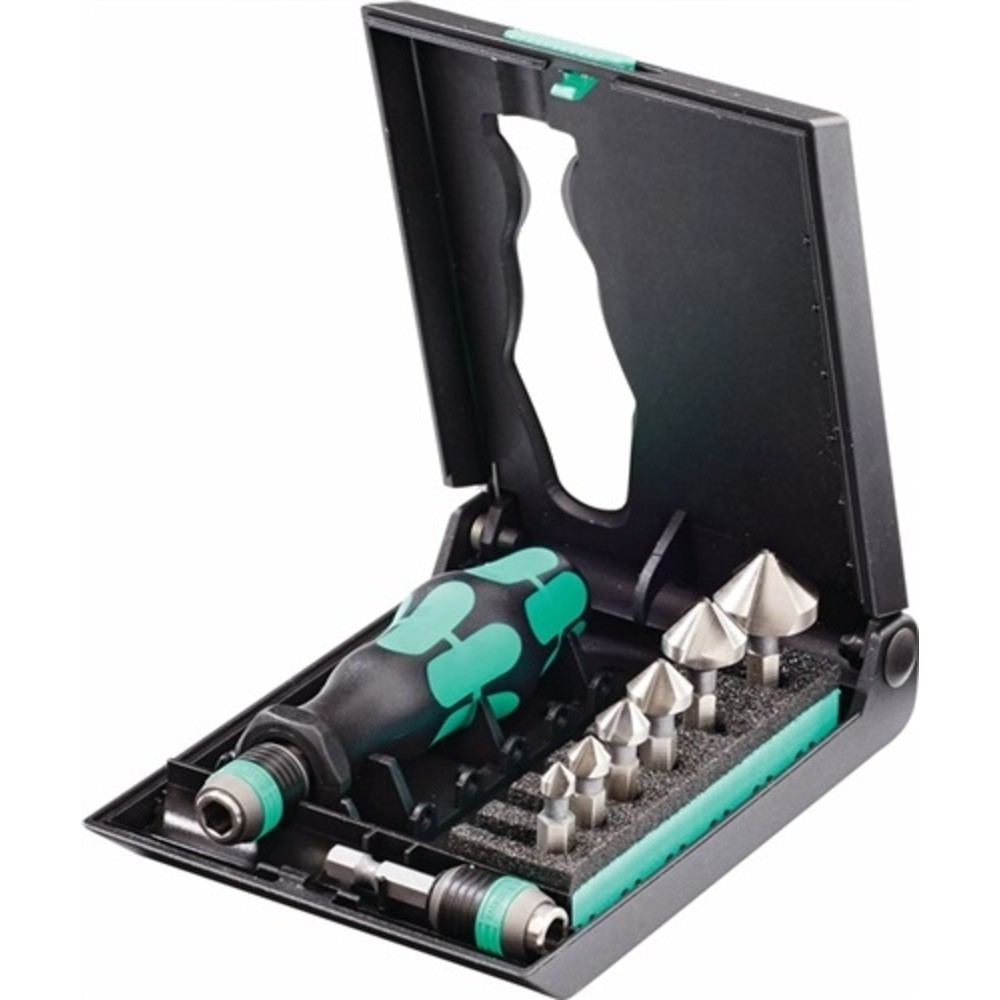 Produktabbildung Nr. 2: Kegelsenkerbitsatz 846/8 8-tlg.Gr.6,3-20,5mm 90Grad HSS Ku.-Box WERA