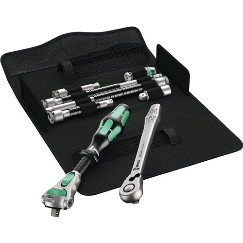 Produktabbildung: Knarrenset 1/4 Zoll 8 tlg Zyklop Speed/-Metal switch in Klapptasche