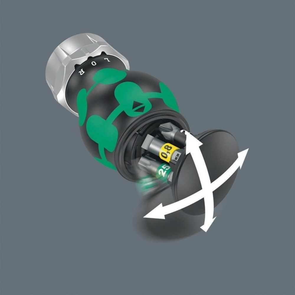 Produktabbildung Nr. 3: Wera Magazinbithalter KK Stubby Magazin RA 2, 6-teilig, Schlitz/PH/PZD/TORX®