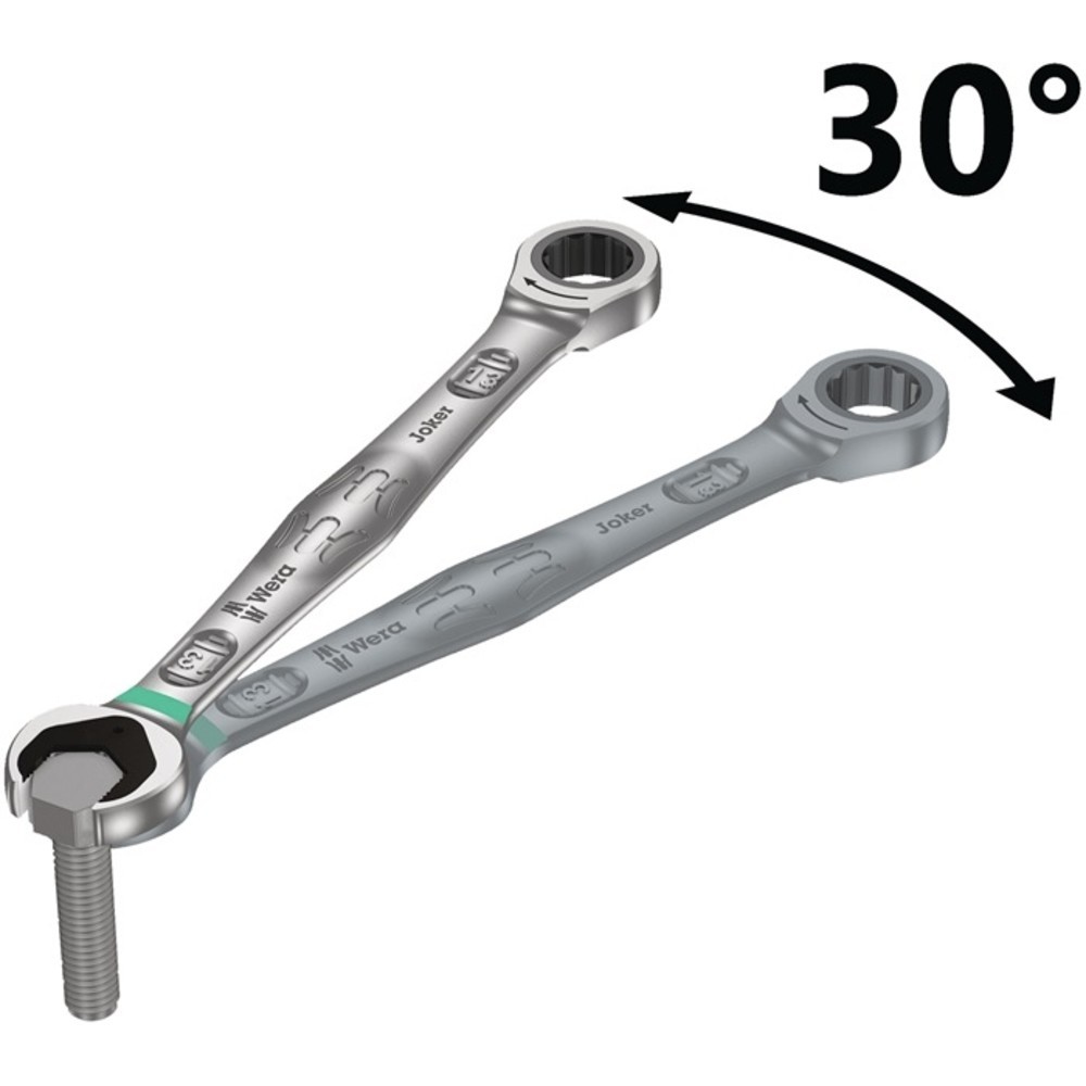 Produktabbildung Nr. 3: WERA Maulringratschenschlüsselsatz Joker 4-tlg.SW 10-19mm ger