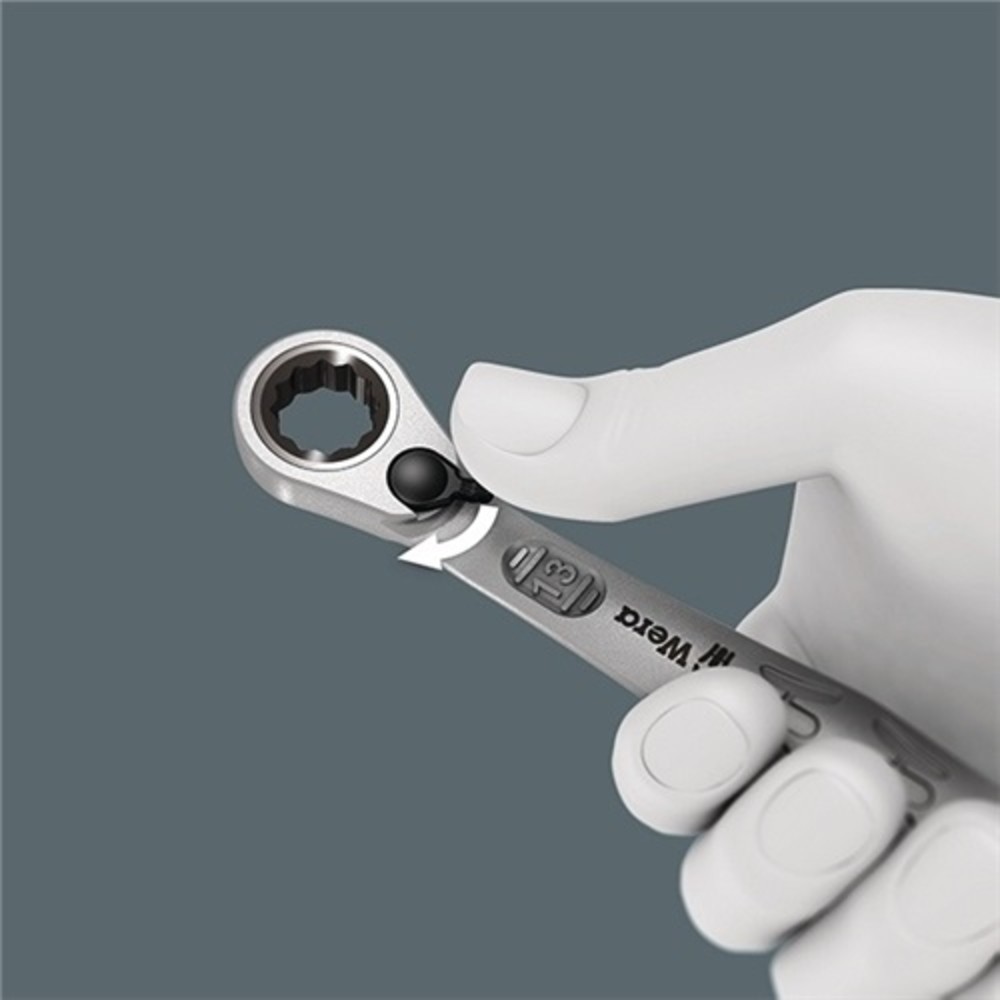 Produktabbildung Nr. 3: Knarrenringmaulschlüssel SW 17mm m. Haltefunktion/Anschlag f Mutter feinverzahnt