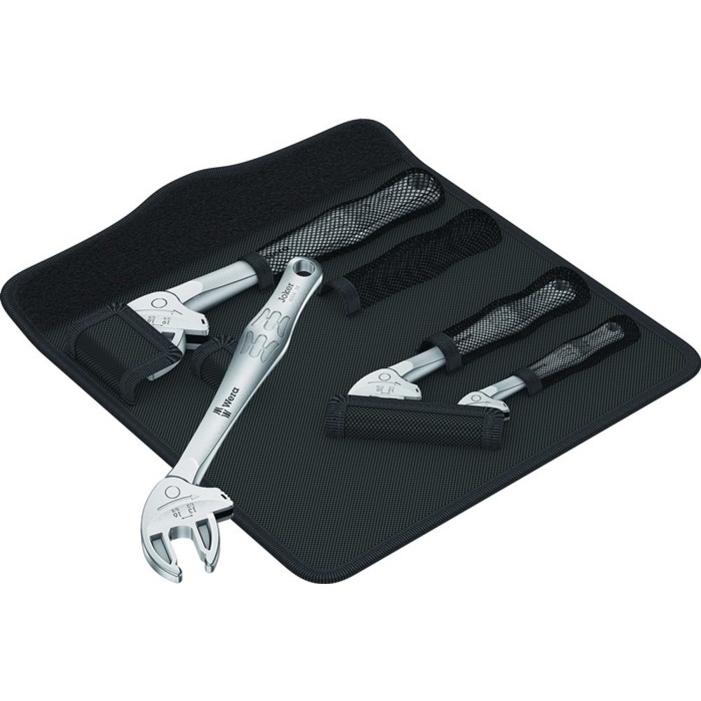 Produktabbildung: WERA Maulschlüsselsatz 6004 Joker 4 Set 1, 7-19 mm, selbstjustierend