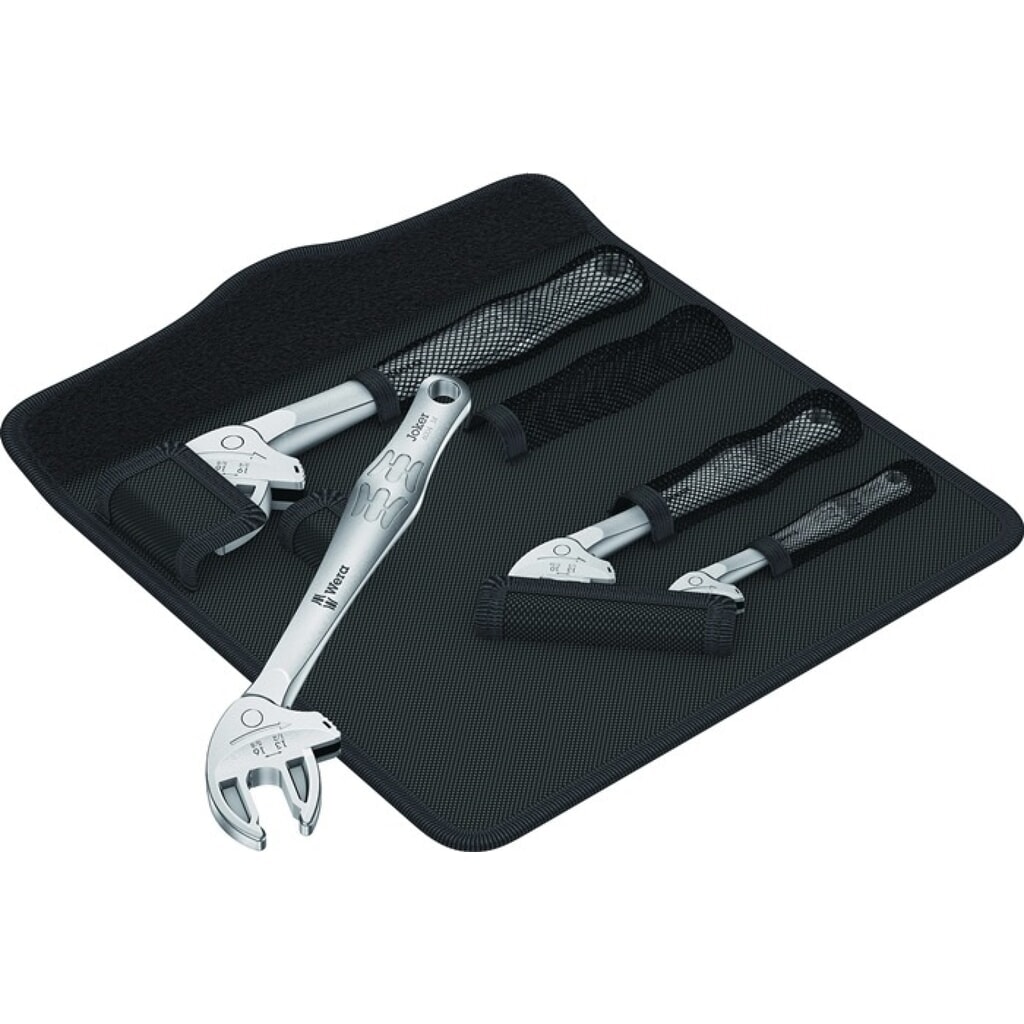 WERA Maulschlüsselsatz 6004 Joker 4 Set 1, 7-19 mm, selbstjustierend Produktabbildung: WERA Maulschlüsselsatz 6004 Joker 4 Set 1, 7-19 mm, selbstjustierend